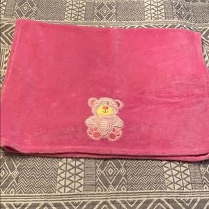 Pink baby blanket